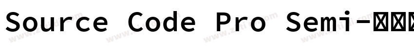 Source Code Pro Semi字体转换